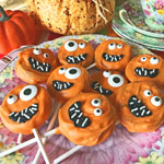 Thumbnail image for Scary Pumpkin Pops for Fall