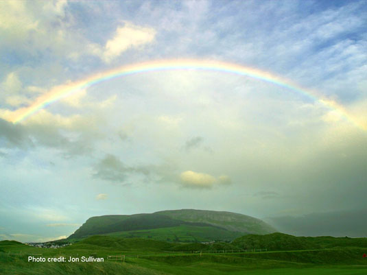 rainbow in Ireland photo credit Jon Sullivan