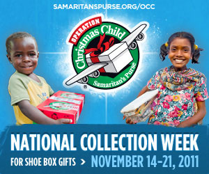 Operation Christmas Child collection banner