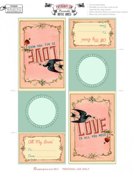 Free Printable Vintage Valentine Images and DIY Projects